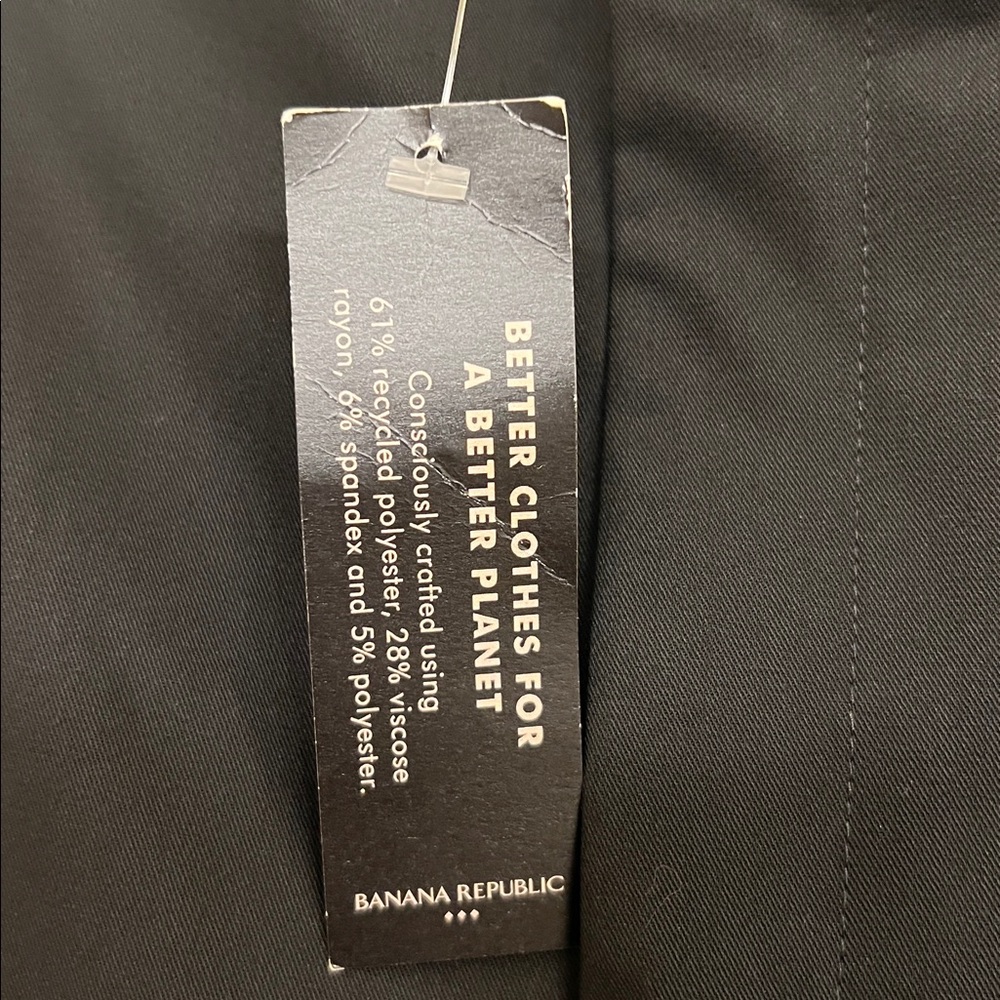 Banana Republic High-Rise Tapered Pants in Black, Women's Size 12, NWT - Picture 4 of 6